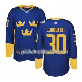 Sverige Hockeydrakt Henrik Lundqvist 30 World Cup i ishockey 2016 Purple Premier - Herre